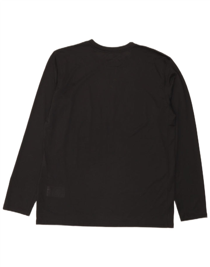 Nike Herre Dri Fit Top Langærmet Stor Sort Polyester