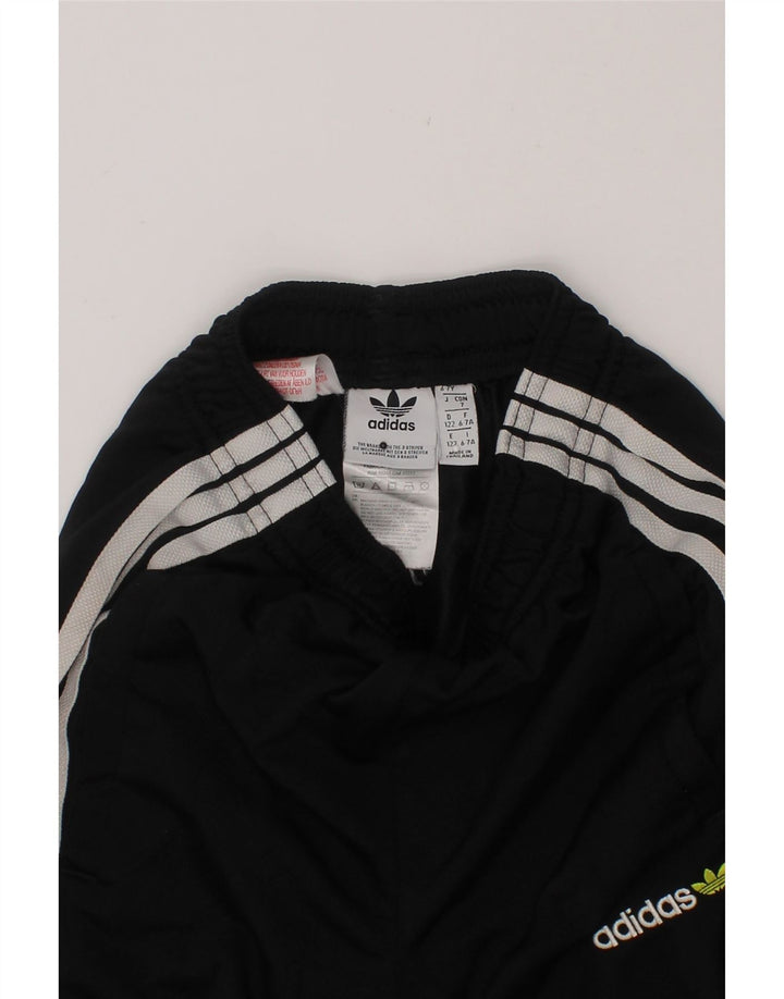 ADIDAS Boys Tracksuit Trousers Joggers 6-7 Years  Black Polyester Vintage Adidas and Second-Hand Adidas from Messina Hembry 