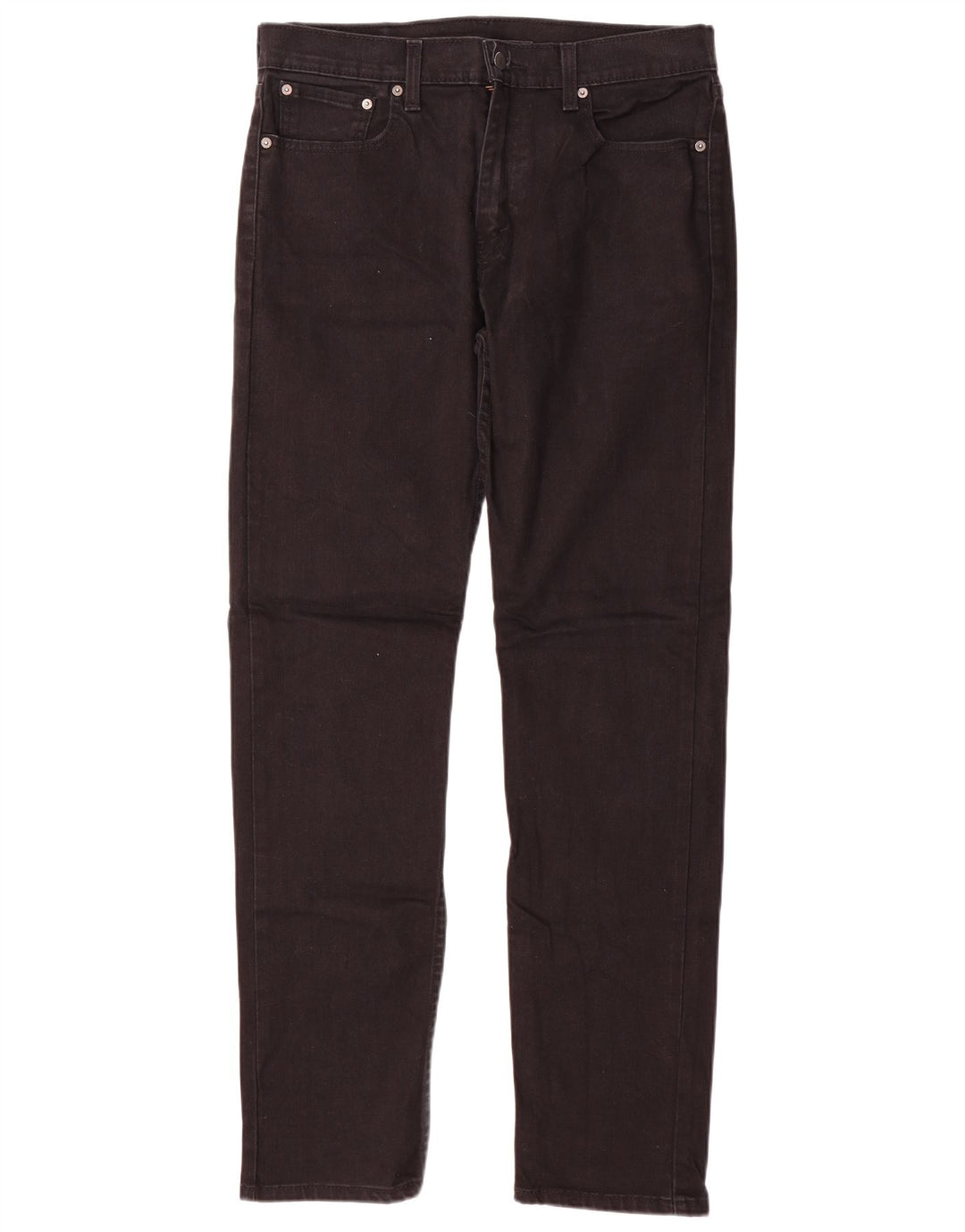 Levi's Herre 502 tilspidsede jeans W33 L34 Sort bomuld