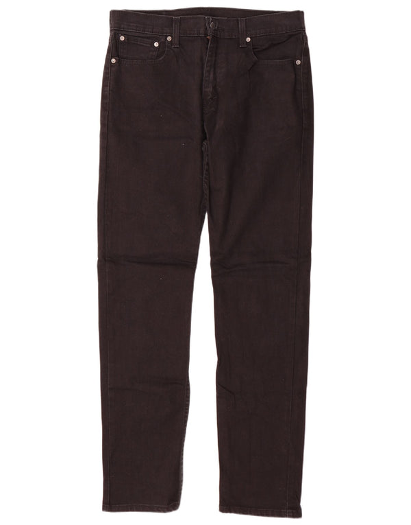Levi's Herre 502 tilspidsede jeans W33 L34 Sort bomuld