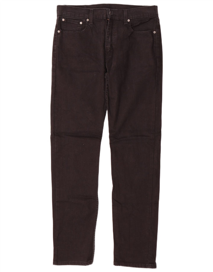 Levi's Herre 502 tilspidsede jeans W33 L34 Sort bomuld