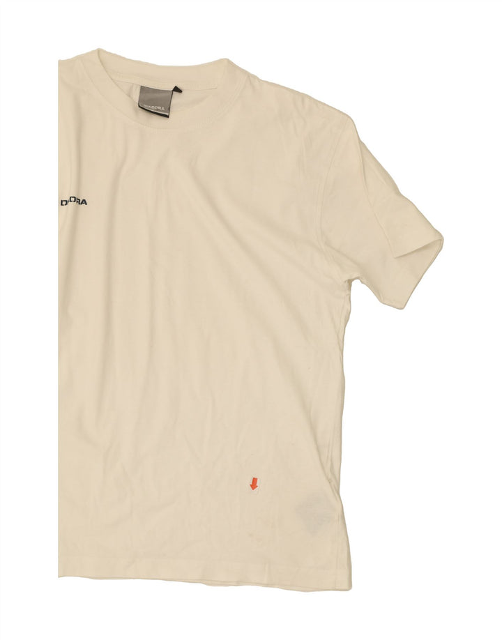DIADORA Mens T-Shirt Top Medium White Cotton Vintage Diadora and Second-Hand Diadora from Messina Hembry 