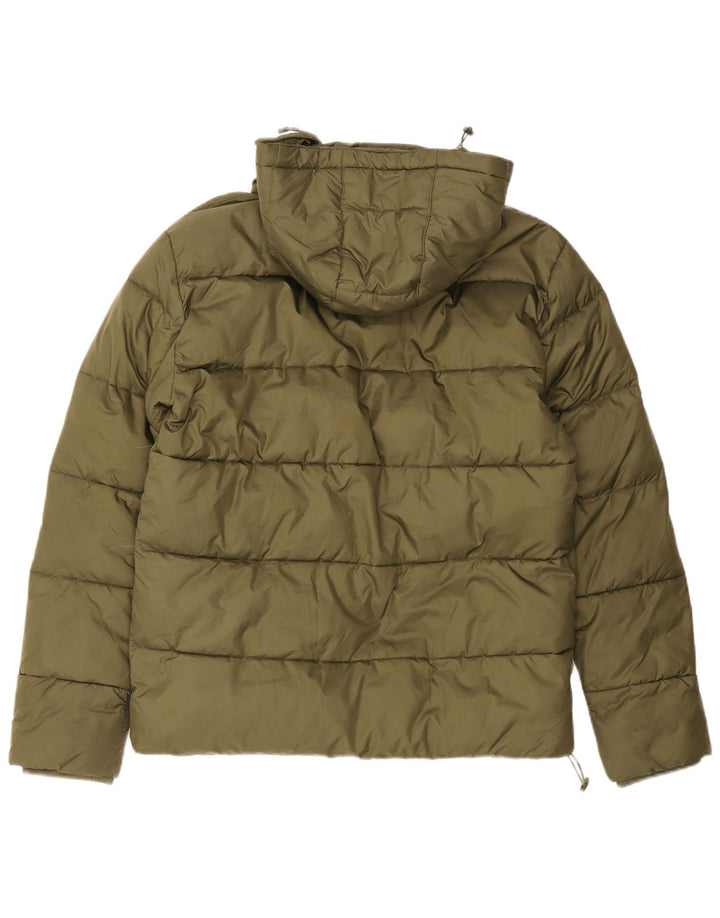 Ellesse Herre hættepolstret jakke UK 38 Medium Green Polyester