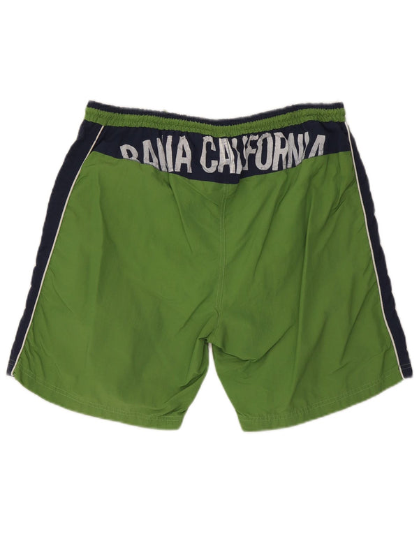 Diadora Herre grafiske svømmeshorts 2XL Grøn Colourblock Nylon