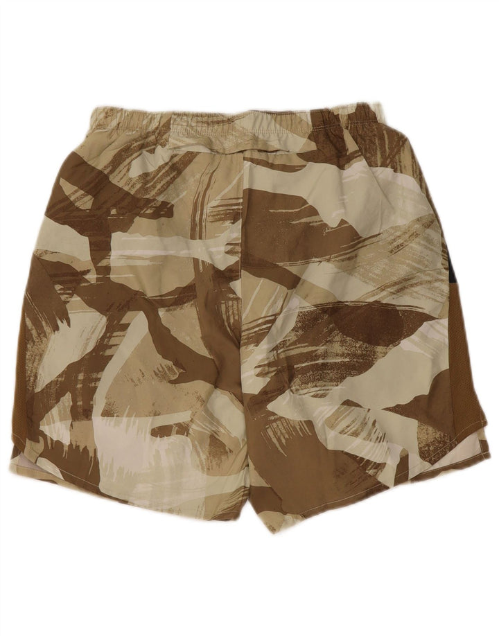 Nike Herre Dri Fit Sportshorts Små Brun Camouflage Polyester