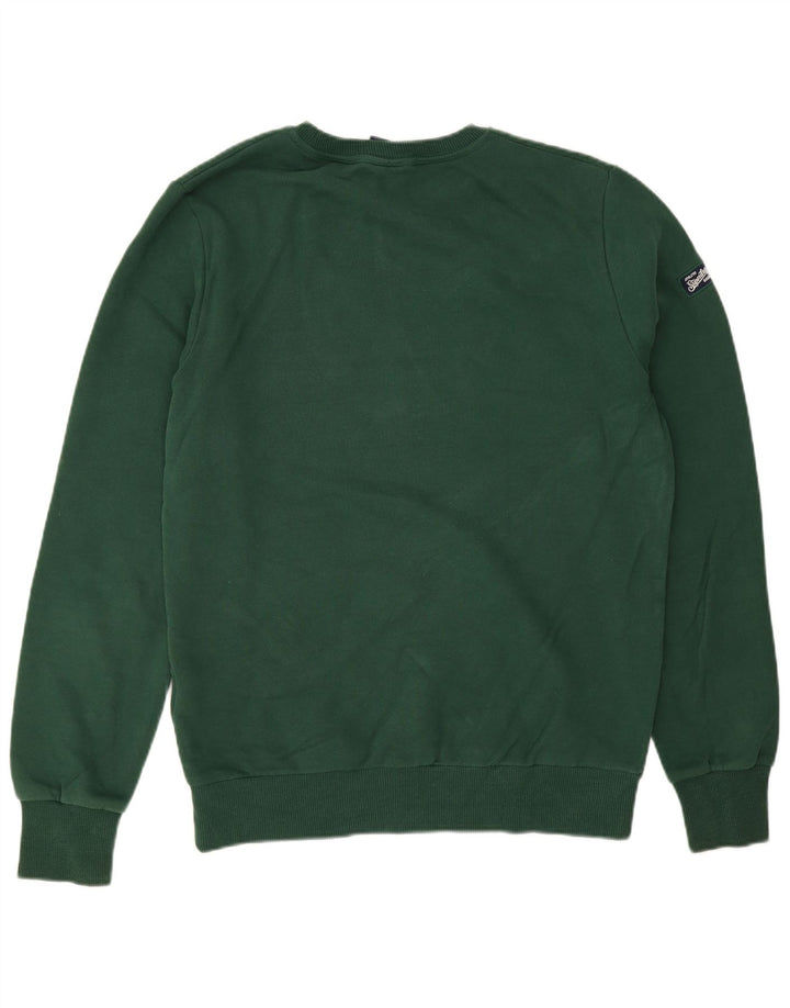 Superdry grafisk sweatshirt til mænd, stor grøn bomuld