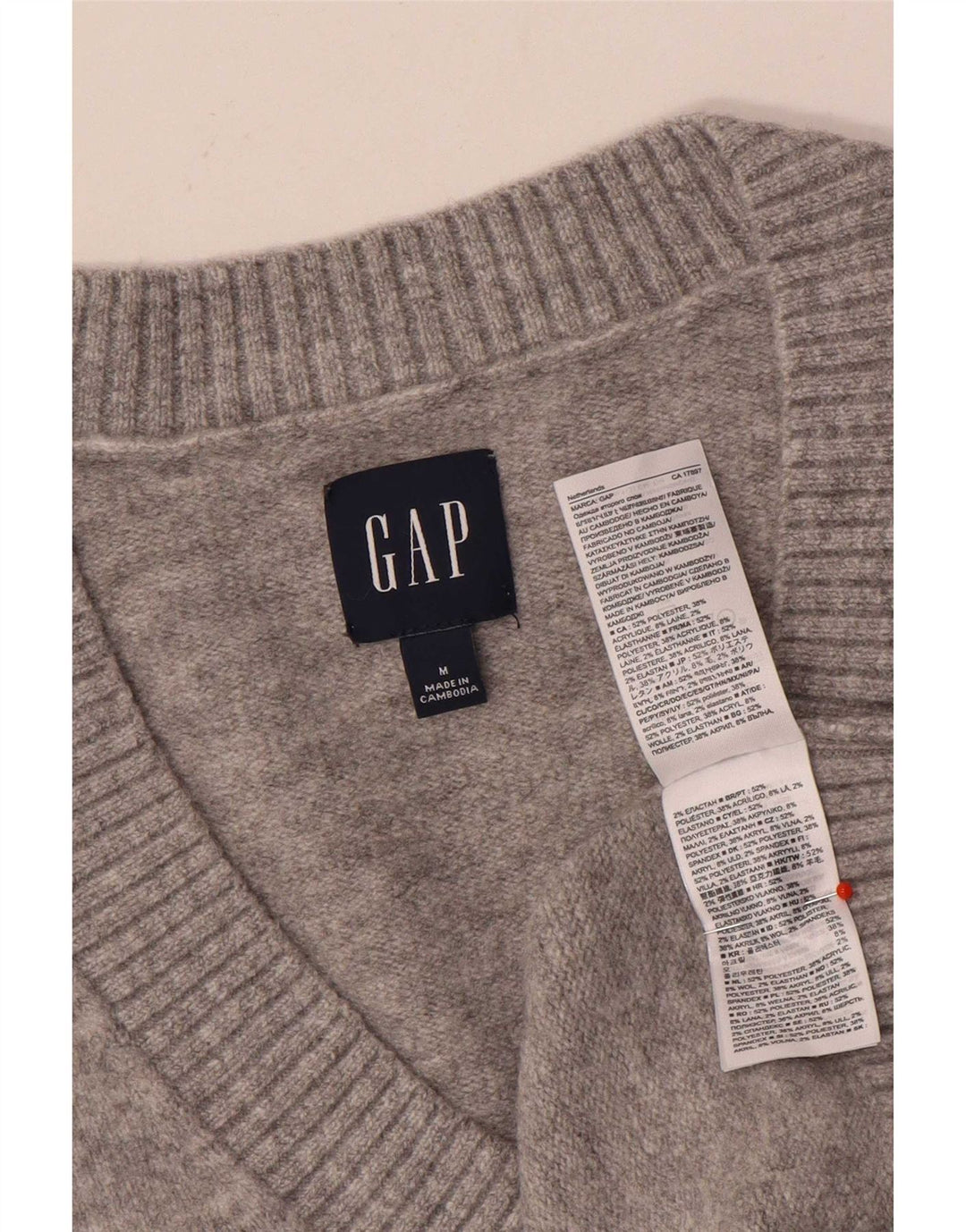 Gap Herrevest Tank Top Medium Grå Polyester