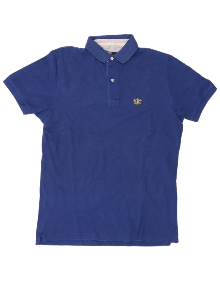 Boggi herre poloshirt Medium blå bomuld