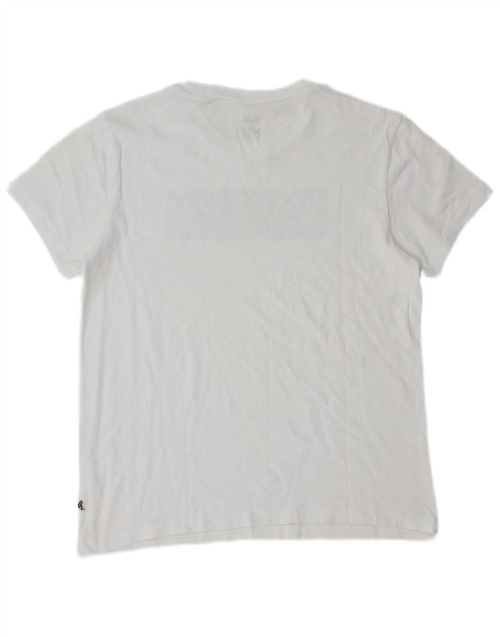 Vans Dame Grafisk T-Shirt Top UK 10 Small White