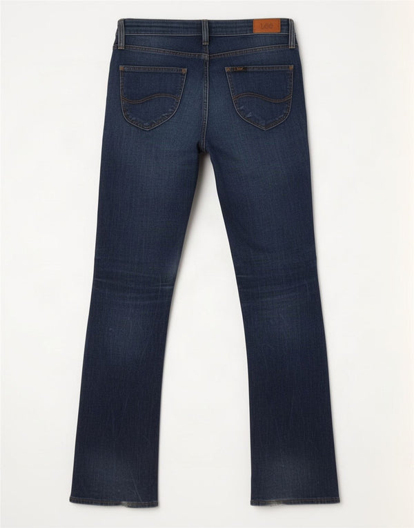 Lee Dame Skinny Bootcut Jeans W28 L33 Blå Bomuld