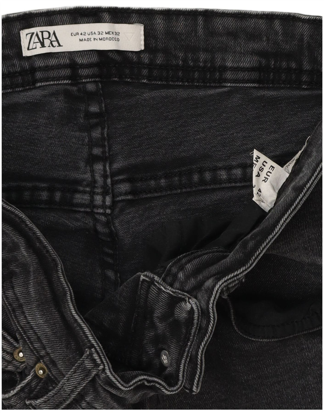 ZARA Skinny Jeans til mænd EU 42 Large W32 L30 Grå