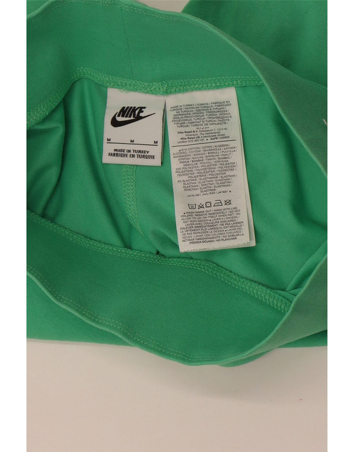 Nike Dame grafiske sportsshorts UK 12 Medium Green Bomuld