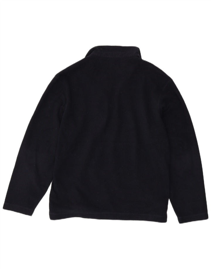 Marks & Spencer Fleece Jumper med lynlås til mænd mellem marineblå polyester