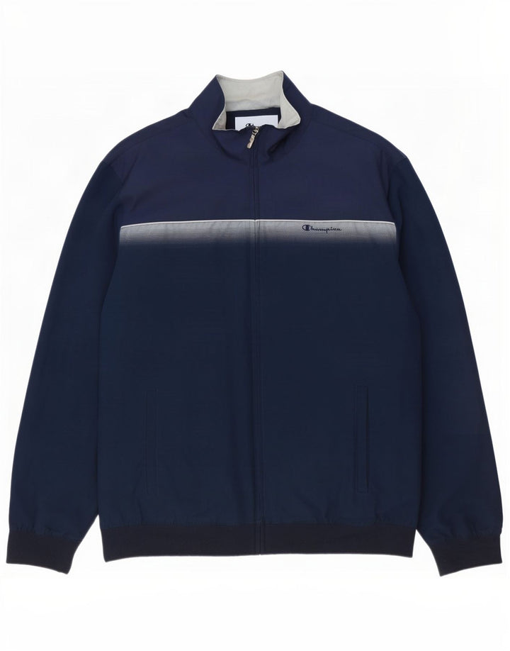 Champion Træningsdragt til mænd Topjakke 2XL Navyblå Colourblock Polyester