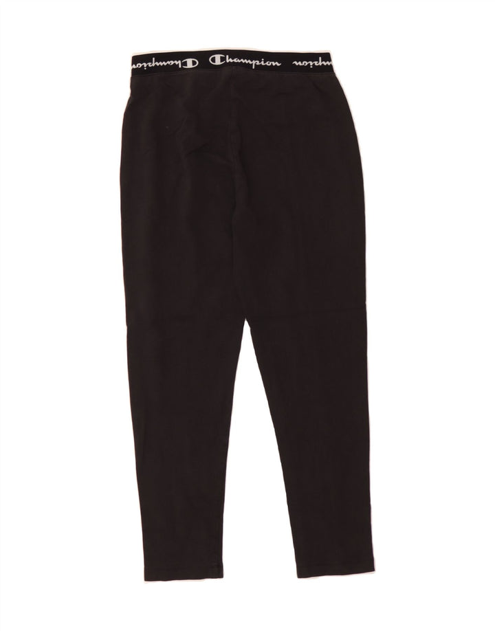 CHAMPION Womens Tracksuit Trousers UK 12 Medium  Black Vintage Champion and Second-Hand Champion from Messina Hembry 