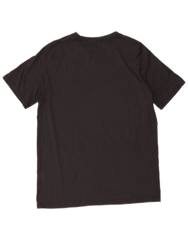 Nike drenge Dri Fit grafisk T-shirt top 13-14 år XL sort polyester