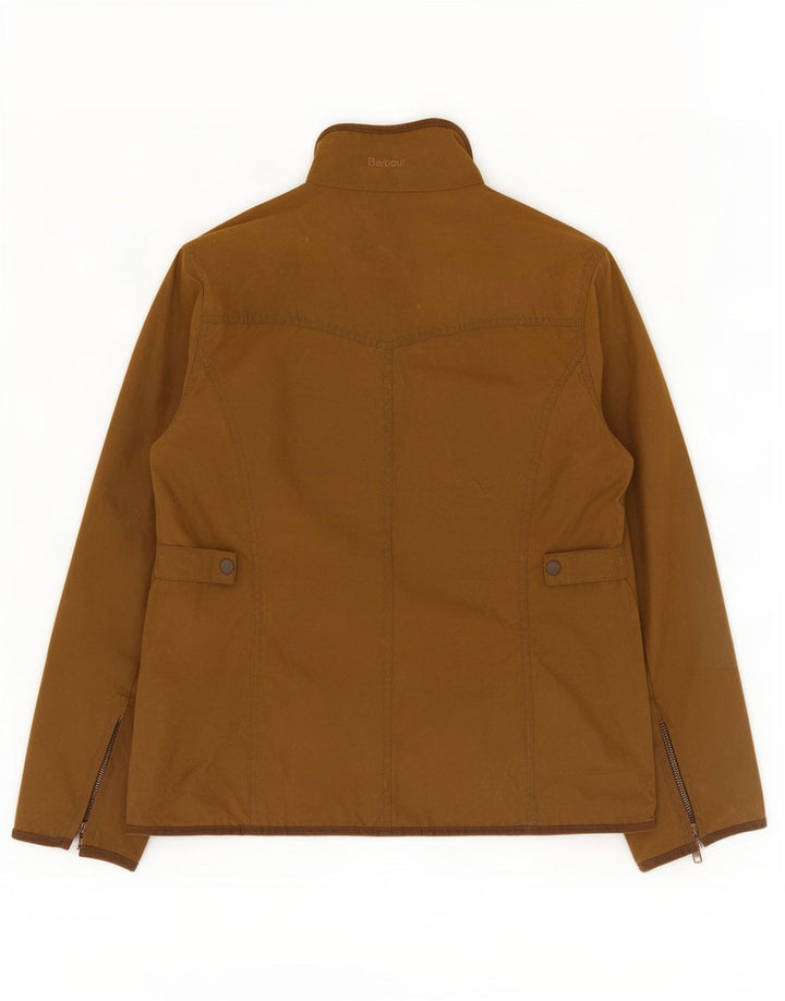 Barbour Womens vokset bomuldsjakke UK 14 Stor Brun
