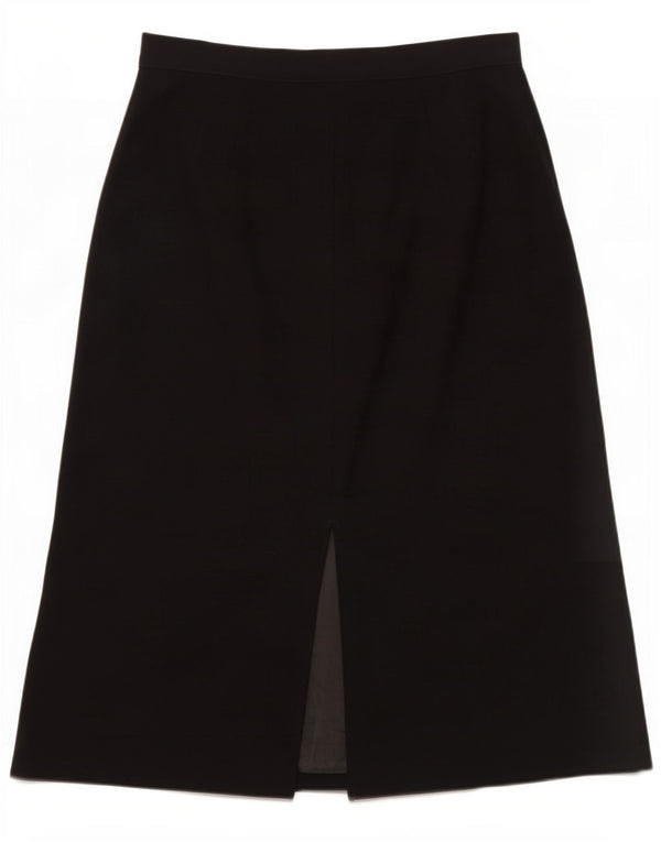 Marks & Spencer Dame A-line nederdel med høj talje UK 18 XL W32 sort polyester