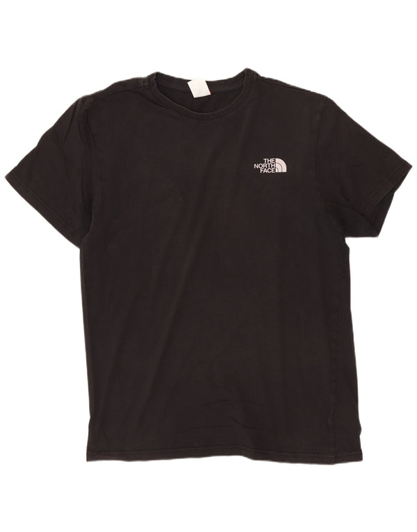 The North Face Mens T-Shirt Top Medium Black Cotton