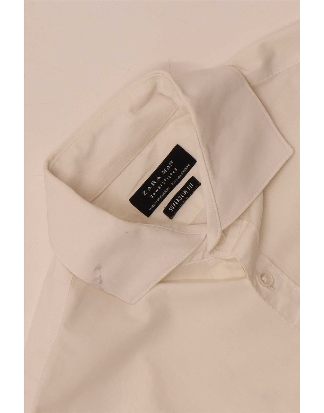 Zara Herre Super Slim Fit skjorte lille hvid