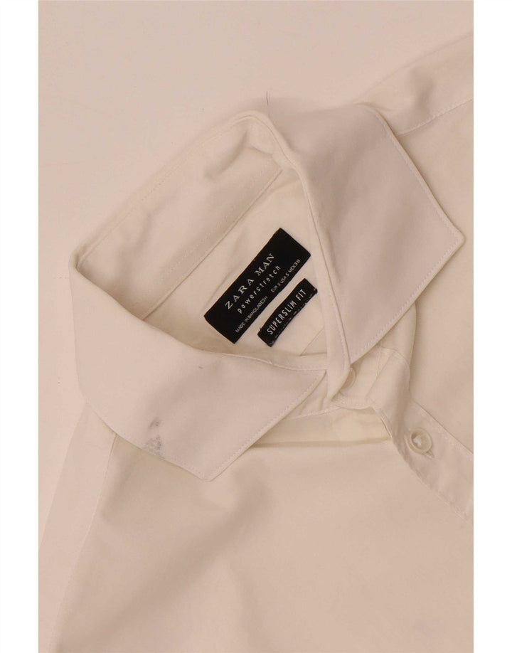 Zara Herre Super Slim Fit skjorte lille hvid