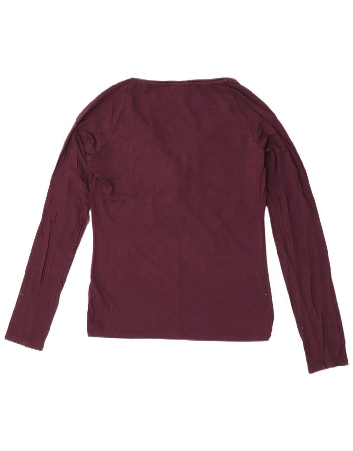 Trussardi Dame Top Langærmet UK 12 Medium Lilla Viscose