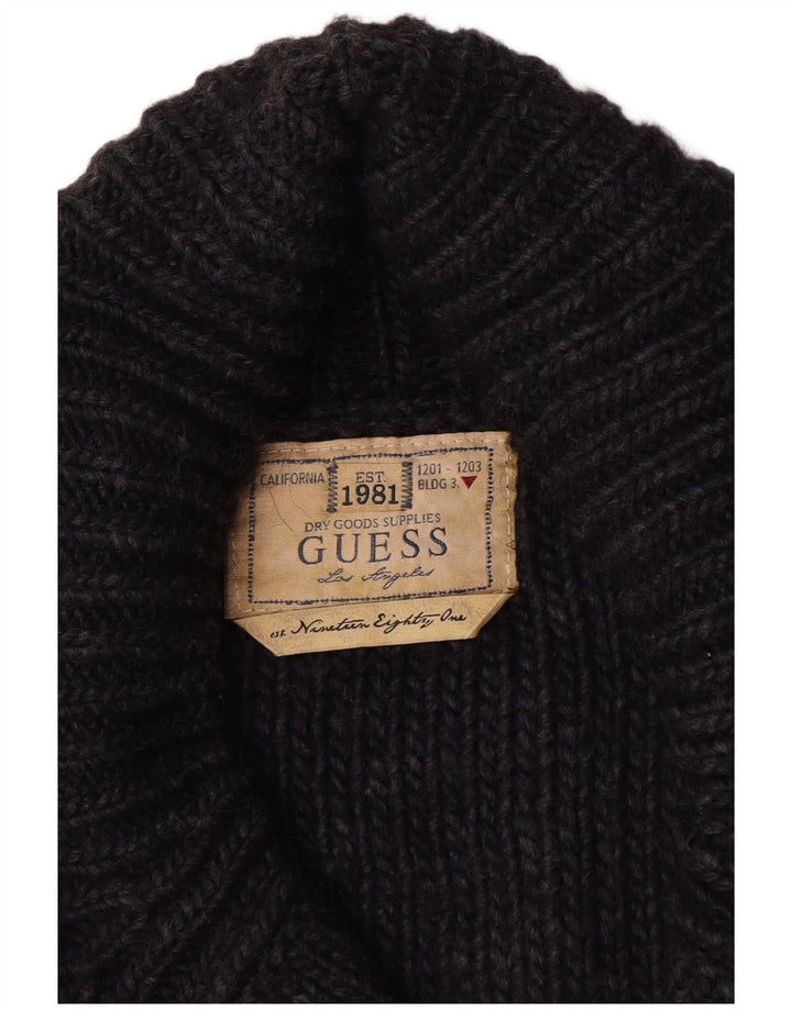 Guess Herre Duffle Buttons Cardigan Sweater Stor Sort Akryl