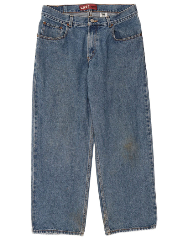 Levi's Boys Husky Relaxed Fit Straight Jeans 13-14 år W33 L28 Blå