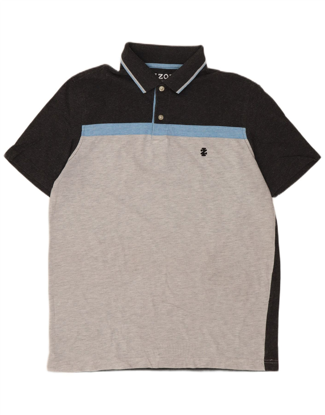 Izod Herre Slim Fit Polo Shirt Medium Grey Colourblock