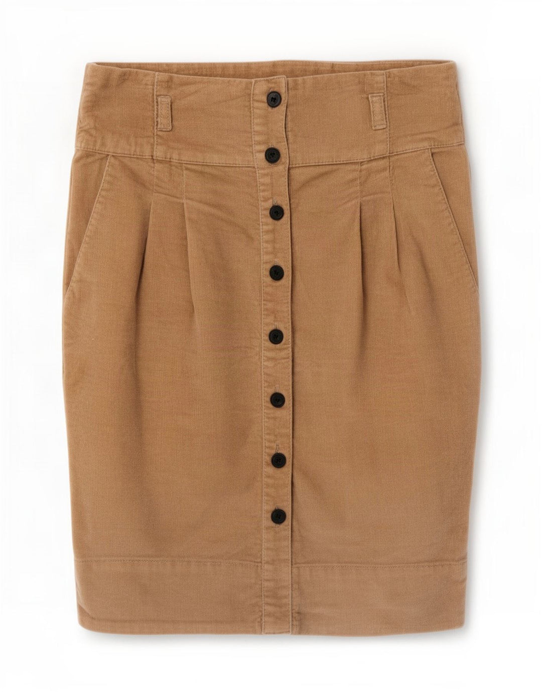 Zara Damefløjl Nederdel Small W26 Beige