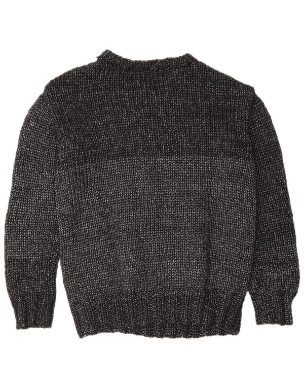 Vintage dame sweater med rund hals DK 16 stor grå