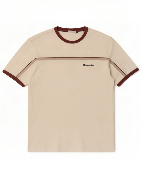 Champion Herre T-shirt Top XL Hvidstribet bomuld