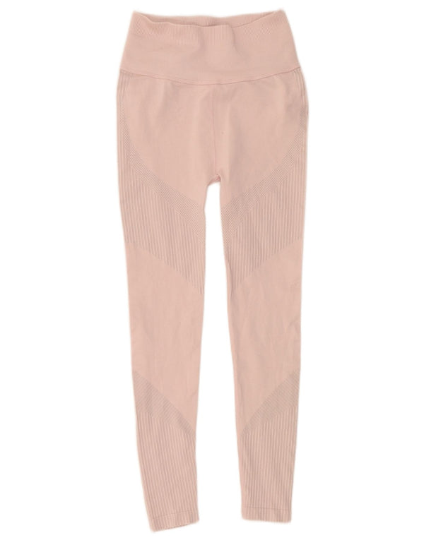 Puma Grafiske Leggings til kvinder UK 6 XS Pink Stribet Polyester
