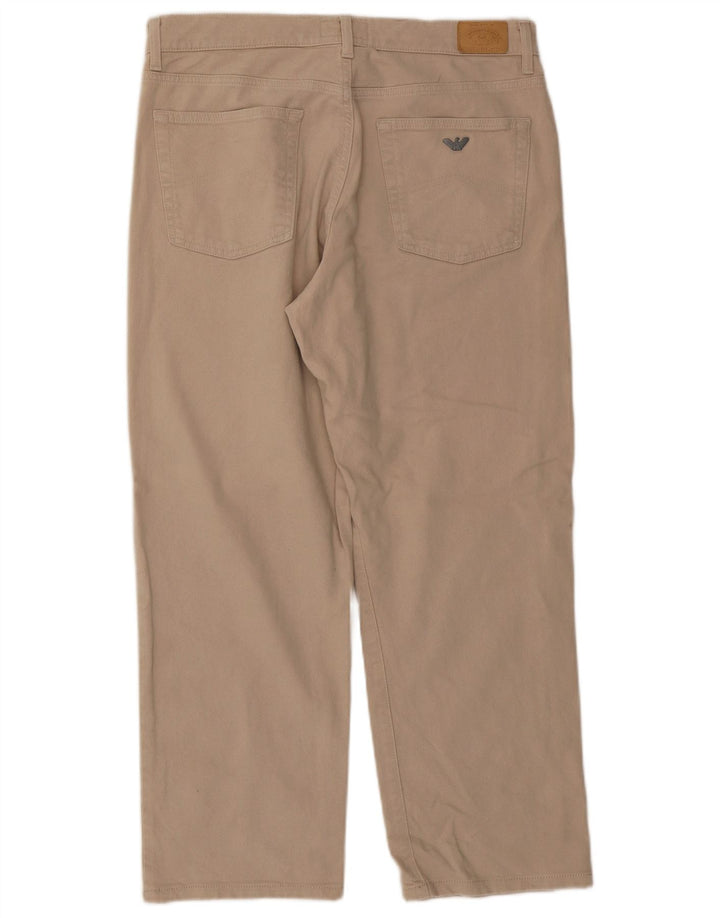 Armani Straight Casual Bukser til mænd W36 L27 Beige