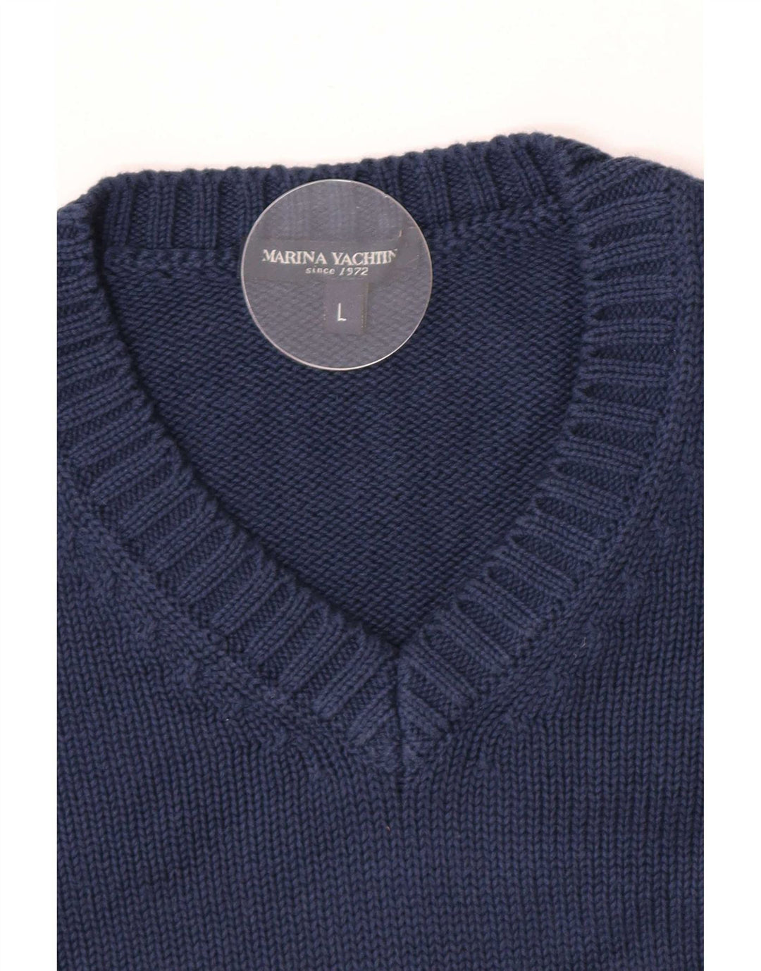 Marina Yachting Herre V-hals sweater Stor Marineblå