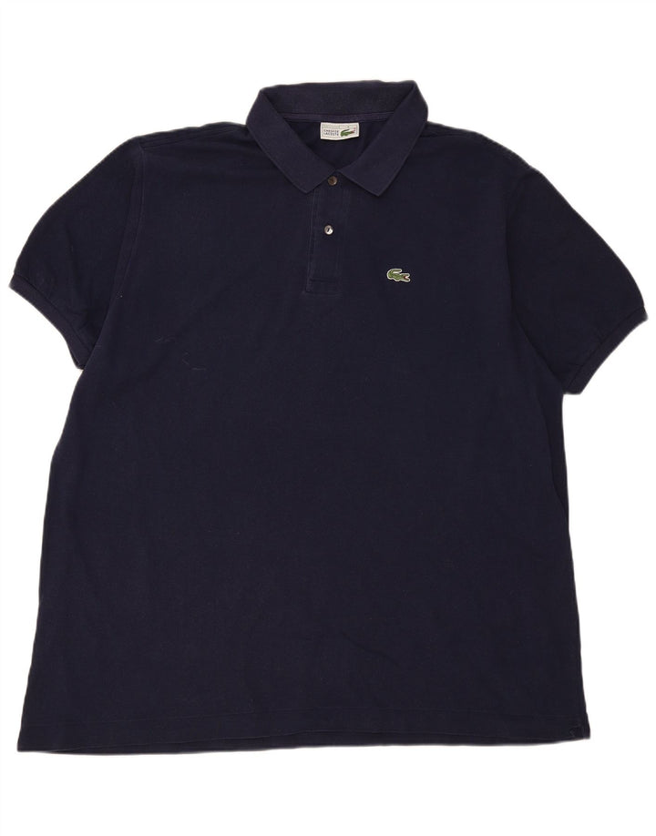 Lacoste herre polo skjorte str. 9 4XL marineblå bomuld