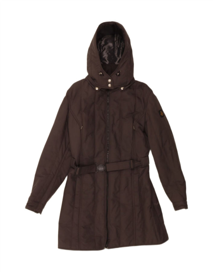 Refrigiwear Dame Hætte Polstret Frakke IT 46 Stor Khaki Nylon