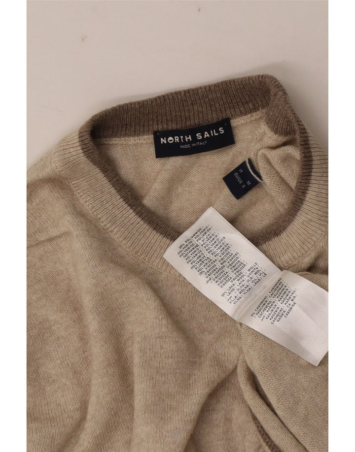 North Sails Herre Crew Neck Jumper Sweater Medium Beige Polyamid