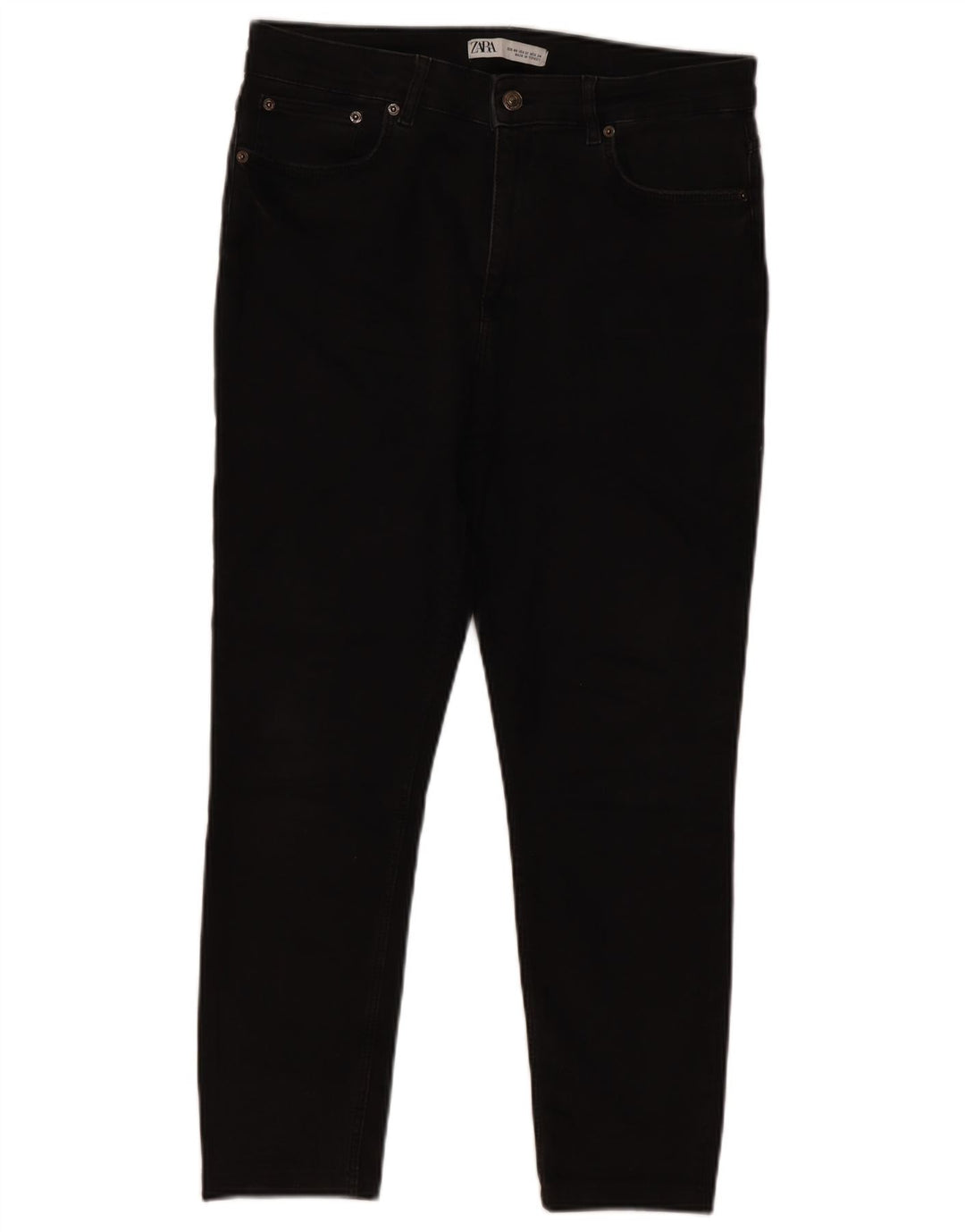 Zara Dame Slim Jeans EU 44 XL W34 L24 Sort