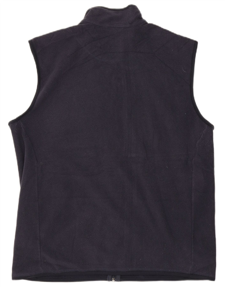 Marks & Spencer Fleecejakke til mænd UK 40 Large Navy Blue