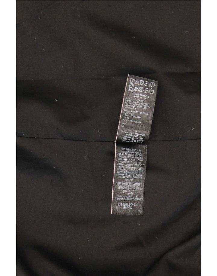 Marks & Spencer Dame Blazer Jacket UK 12 Medium Sort Polyester
