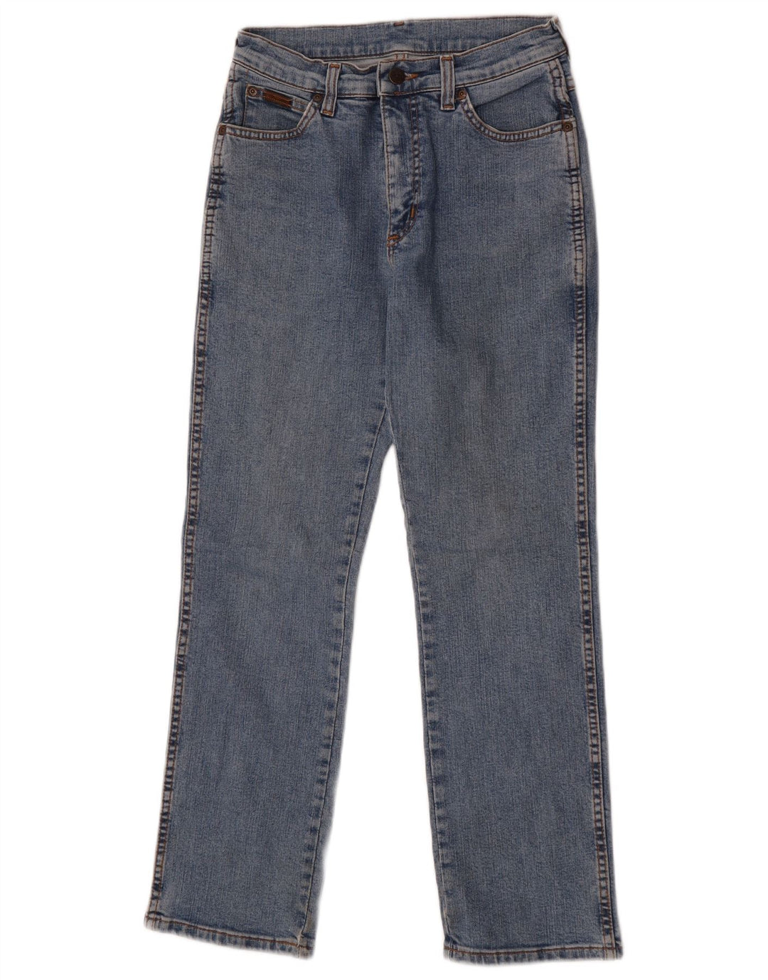 Wrangler Lige Jeans til kvinder US 10 Medium W28 L28 Blå Bomuld