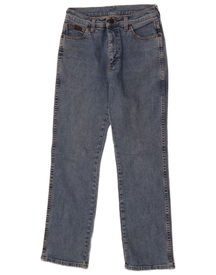 Wrangler Lige Jeans til kvinder US 10 Medium W28 L28 Blå Bomuld
