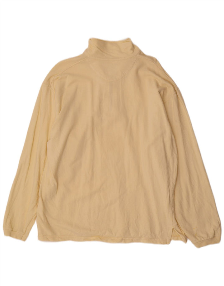 Levi's herre polo-hals sweatshirt jumper stor beige bomuld