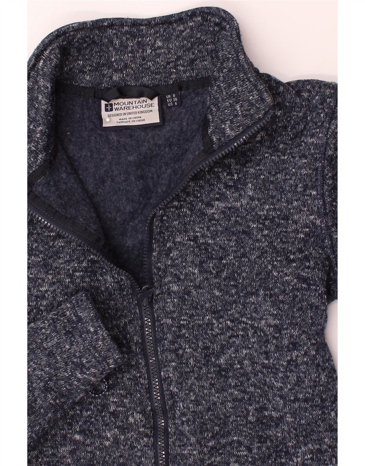 MOUNTAIN WAREHOUSE Womens Cardigan Sweater UK 8 Small  Navy Blue Flecked Vintage Mountain Warehouse and Second-Hand Mountain Warehouse from Messina Hembry 