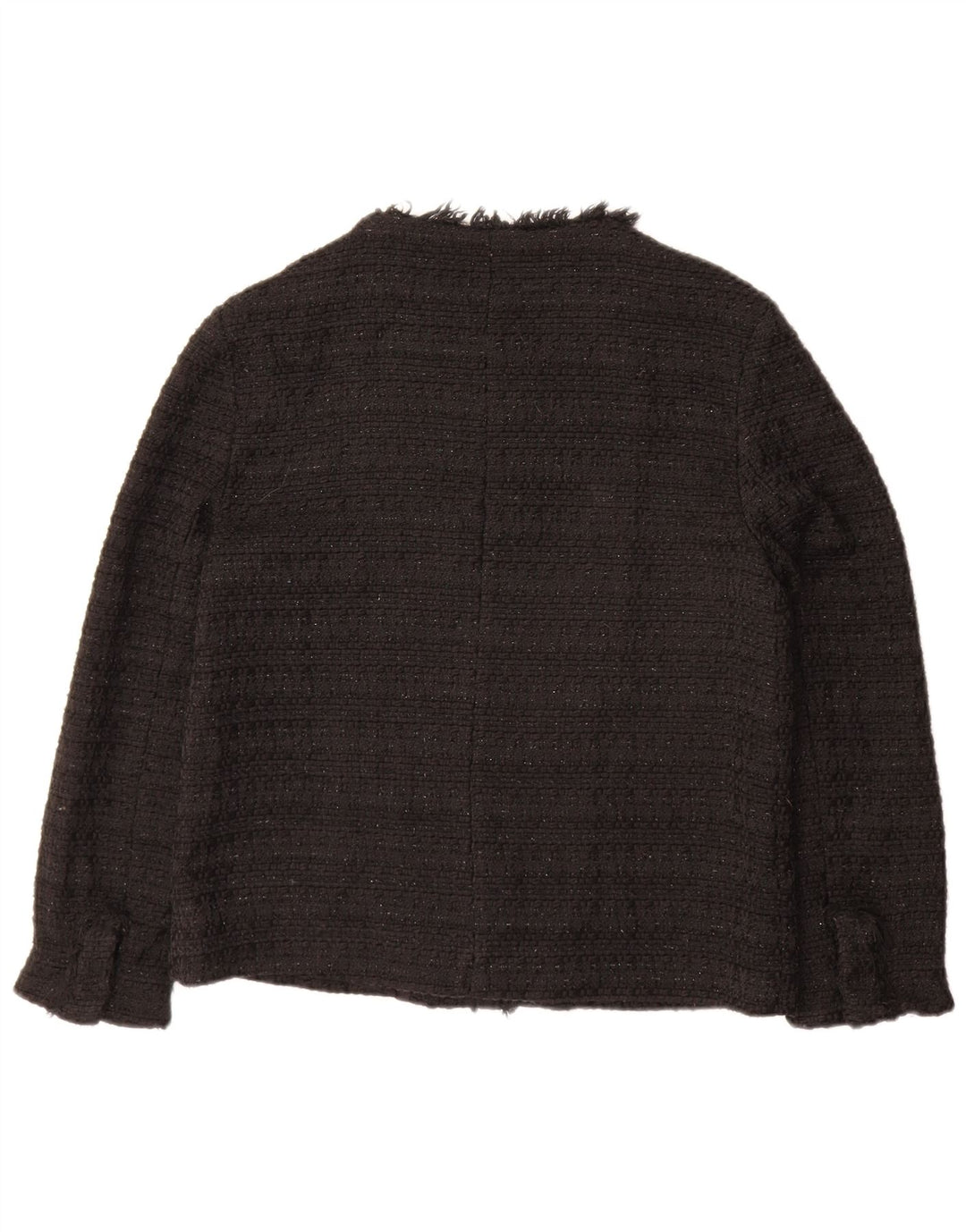 ZARA Dame Blazer Jacket UK 12 Medium Sort