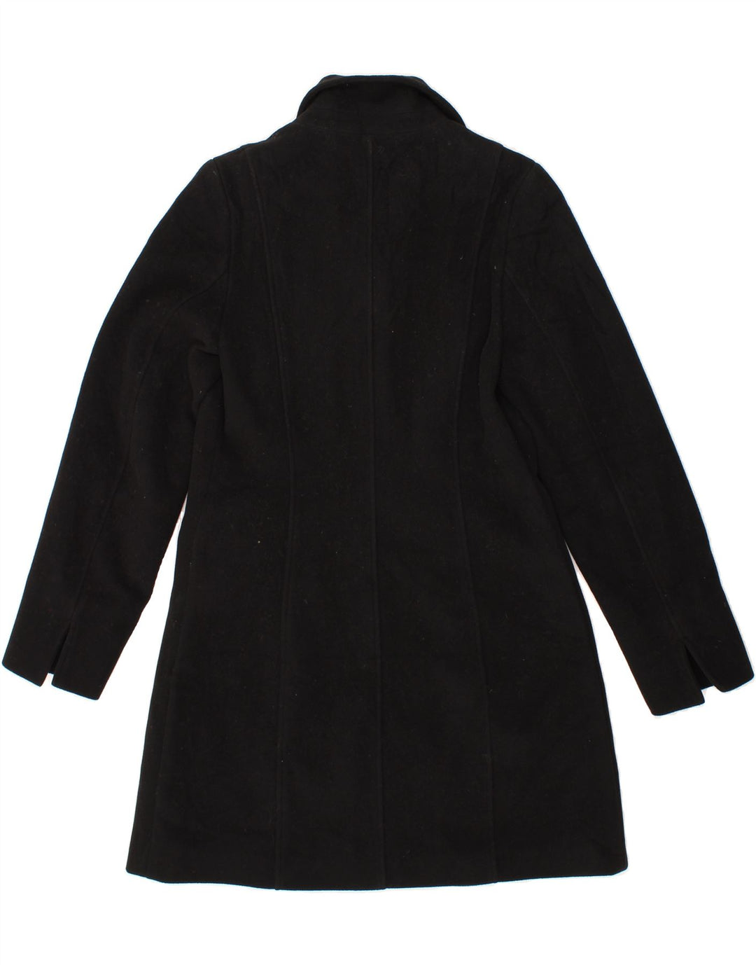 MOTIVI Womens Overcoat UK 16 Large Black Virgin Wool Vintage MOTIVI and Second-Hand MOTIVI from Messina Hembry 