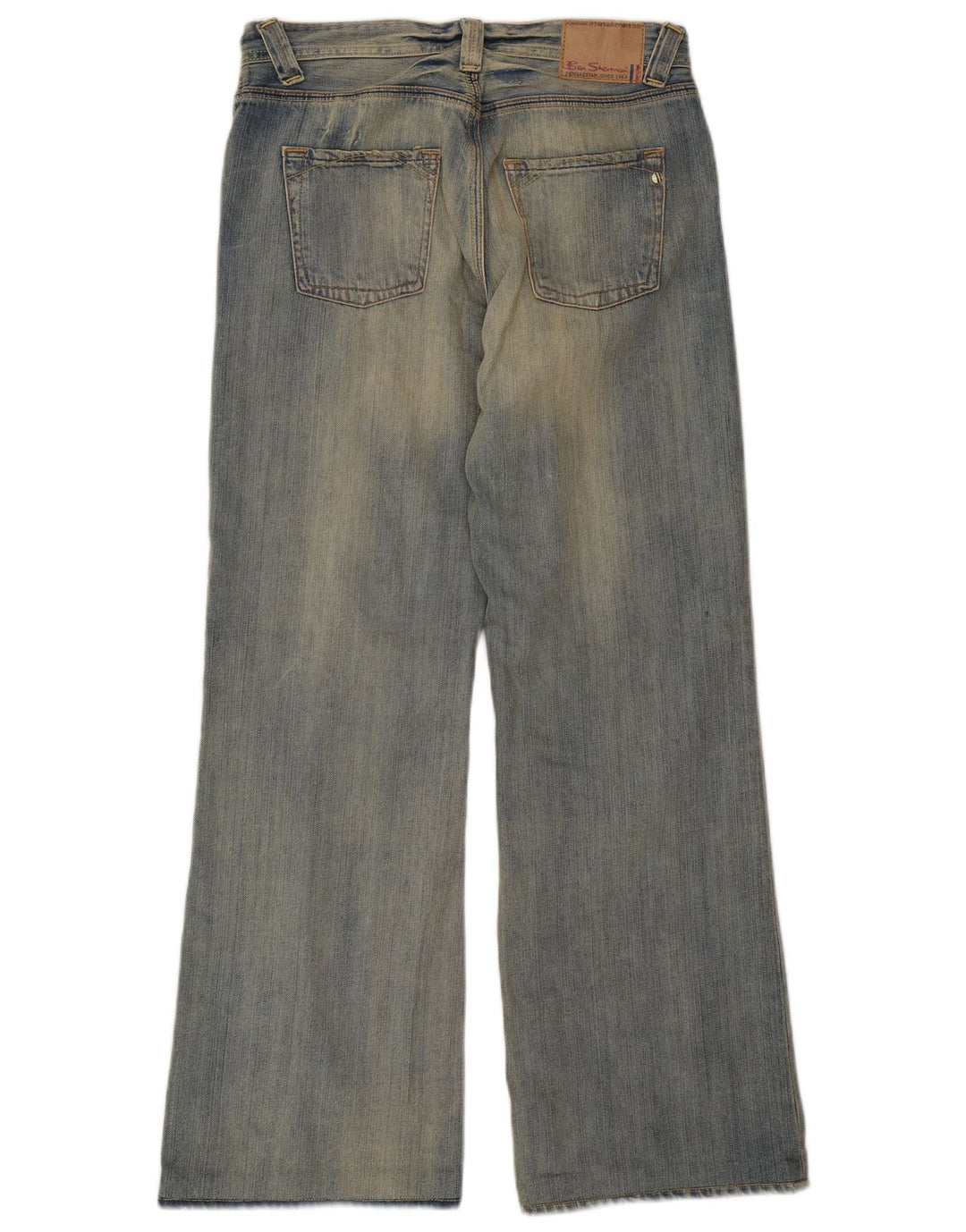 Ben Sherman Herre Bootcut Jeans W30 L32 Blå Bomuld