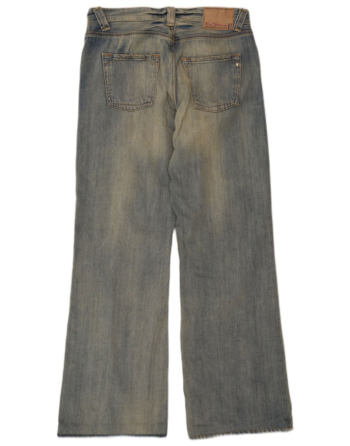 Ben Sherman Herre Bootcut Jeans W30 L32 Blå Bomuld