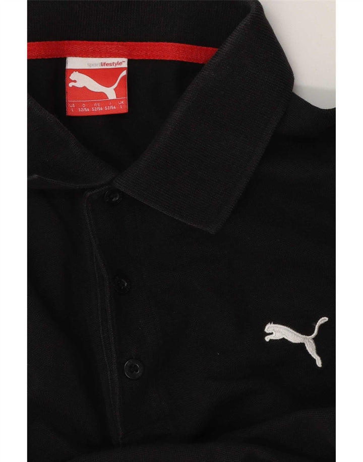 Puma herre poloskjorte stor sort bomuld